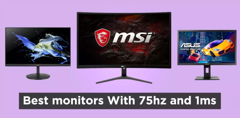 11 Best Monitors with 75hz and 1ms [2022]
