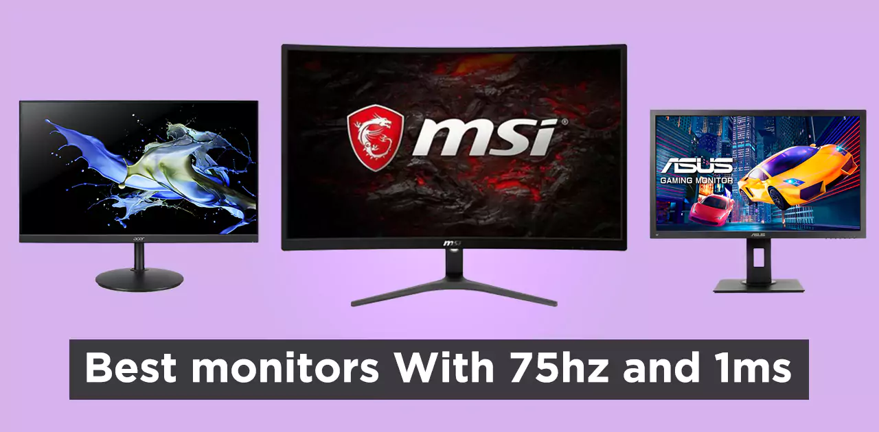 Best Monitors with 75hz and 1ms