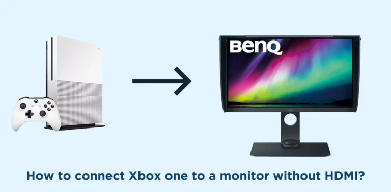 How to connect Xbox one to a monitor without HDMI?