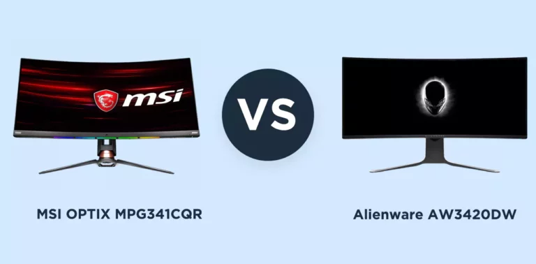 MSI OPTIX MPG341CQR Vs. Alienware AW3420DW: Which is better and Why?